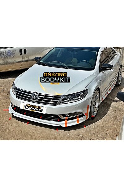 ANKARA BODYKİT VW CC ABT ÖN TAMPON EKİ BEYAZ BOYALI - FİBERGLAS