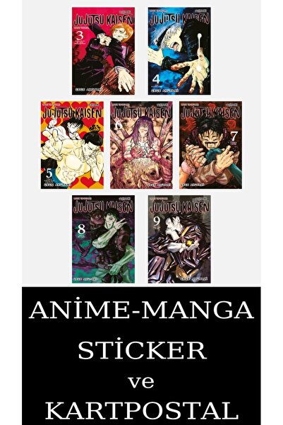 Gerekli Şeyler Yayıncılık Jujutsu Kaisen 3-4-5-6-7-8-9 Manga Seti (7 KİTAP) /...