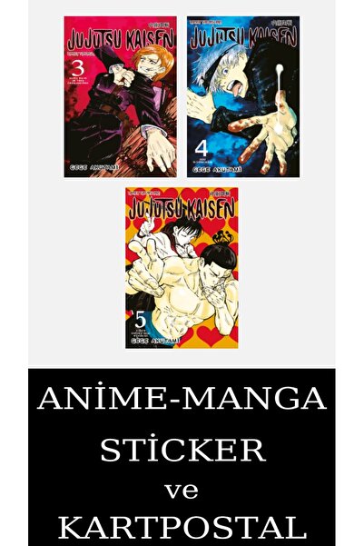 Gerekli Şeyler Yayıncılık Jujutsu Kaisen 3-4-5 Manga Seti (3 KİTAP) / Anime-M...