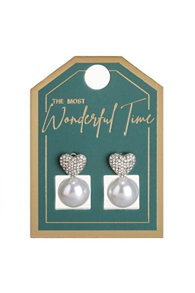 OEM Silver Heart Earrings with Bead