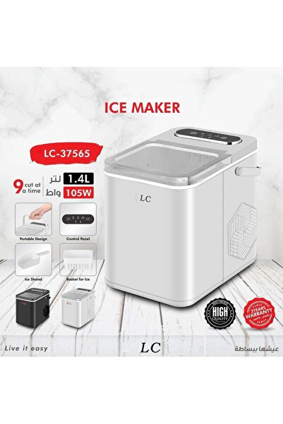 LC Countertop Ice Maker 1.4L – Portable Automatic Ice Machine 105W with Baske...