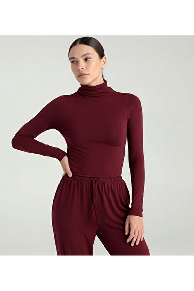 Moda Lounge PRODUS NOU Bluză ultra moale cu guler înalt