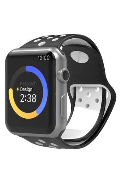 Techancy Perforated Silicone Strap Compatible with Apple Watch