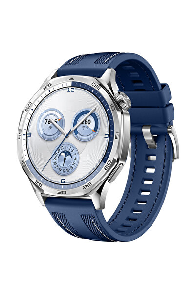 efura ساعة هواوي واتش جي تي 5 متوافقة مع حزام السيليكون EFR KRD-128 - أزرق