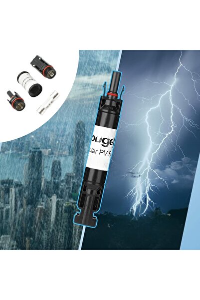 OEM Mufa MC4 cu siguranta fuzibila 30A,conector impermeabil,rezistent la UV s...