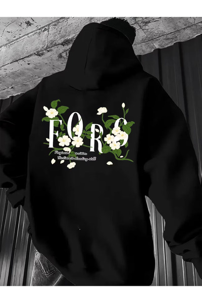 Flow touch Special Printed unisex Oversized / relaxed fit basic thick/fleece-...