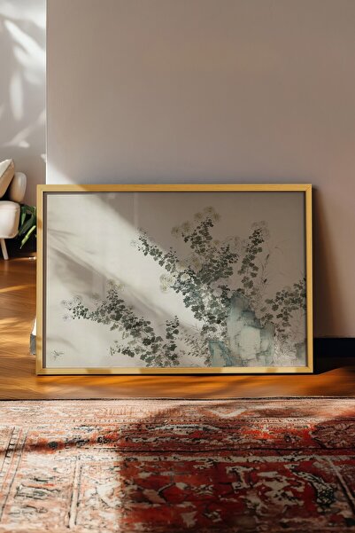 Postifull Vintage Tablo, Bej Çerçeveli Poster, Vintage Duvar Dekoru