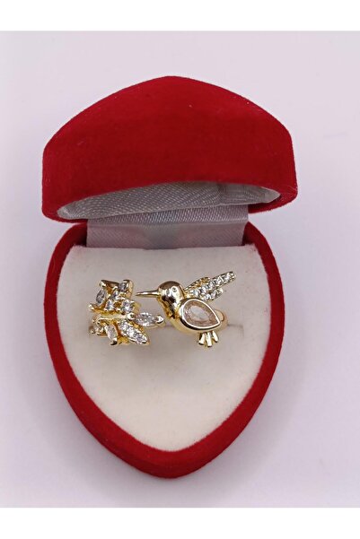 RP COMPANY Gold, Steel Ring with Stone, Designed with a Beedesign