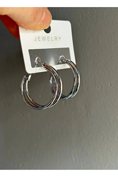 naaksesuar Silver Color Hoop Earrings