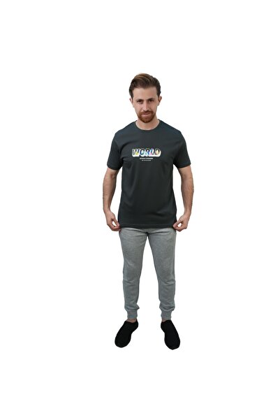 Giordano Men's Slim Fit Cotton Jersey Crew Neck Print Tee | WWS Graphic