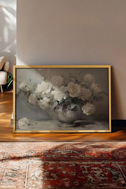 Postifull Vintage slika, poster u bež okviru, vintage zidni dekor