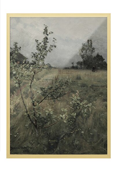 Postifull Vintage slika, poster u bež okviru, vintage zidni dekor