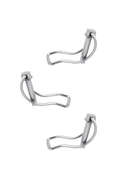 OEM Set de 3 cuie de siguranta pentru cuplare, model FI 6mm, remorca, utilaje...