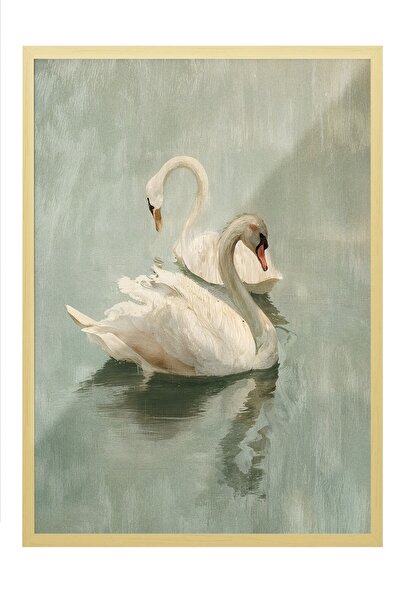 Postifull Vintage slika, poster u bež okviru, vintage zidni dekor