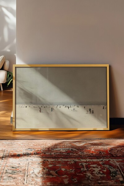 Postifull Vintage Tablo, Bej Çerçeveli Poster, Vintage Duvar Dekoru