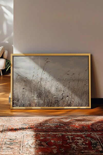 Postifull Vintage slika, poster u bež okviru, vintage zidni dekor