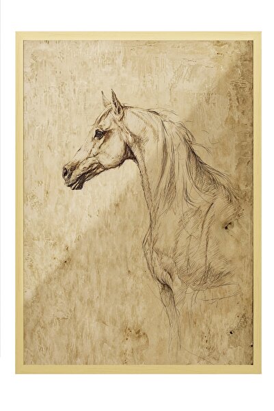 Postifull Vintage Painting, Beige Framed Poster, Vintage Wall Decor