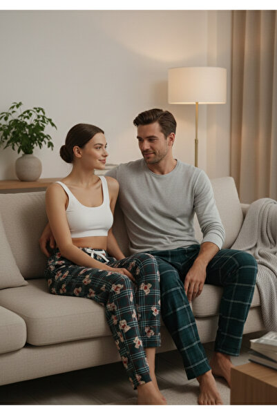 Pijahane بيجامة نسائية خضراء منقوشة على شكل دب تيدي، ملابس منزلية مريحة مخصصة...