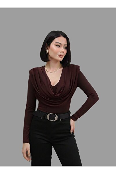 Rute butik Plunging Neck Blouse