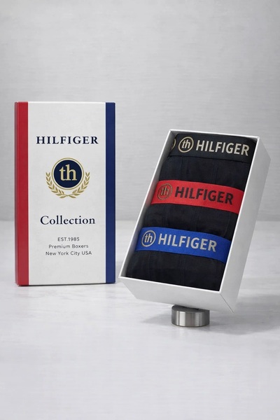Tommy Hilfiger Plus Hilfiger 3-Piece Boxed Boxers Stretch Fabric