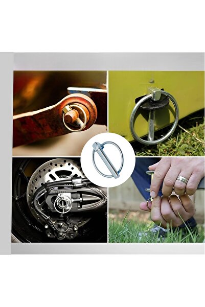 OEM Set de 3 cuie de siguranta pentru cuplare, model FI 8mm, remorca, utilaje...