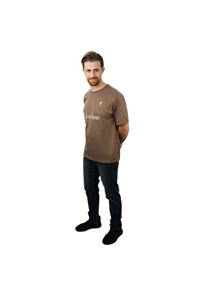 Giordano Men’s Relaxed Fit Printed Crew Neck Cotton Jersey Tee