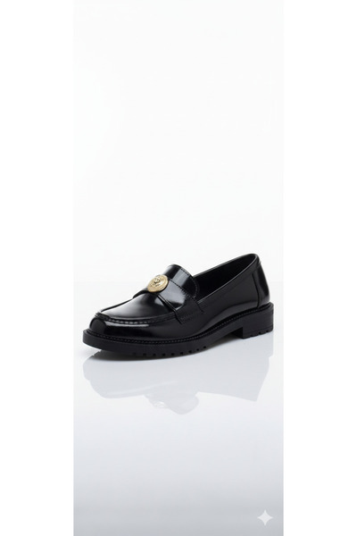 guijarro Women's Gold Embroidered Premium Loafer Shoes - Office and Casual El...