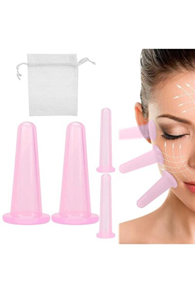 Vankyo Set 4 Ventuze din Silicon Moale pentru masaj Facial