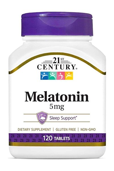 21st Century مكمل غذائي ميلاتونين ٥ ملغ - ١٢٠ قرصًا