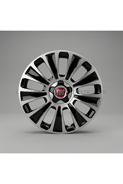 JANT Fiat Egea Uyumlu JantKapağı - 16 İnç - 1 Takım (4 adet) - Çelik görünüml...