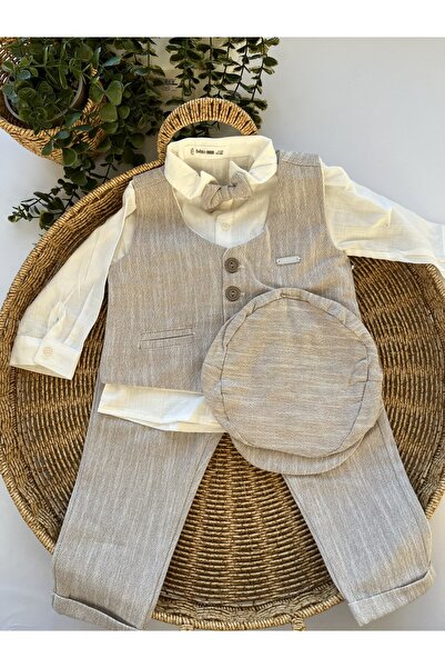 Bebico Lovmi Baby PAPYON VE ŞAPKALI ERKEK BEBEK TAKIM