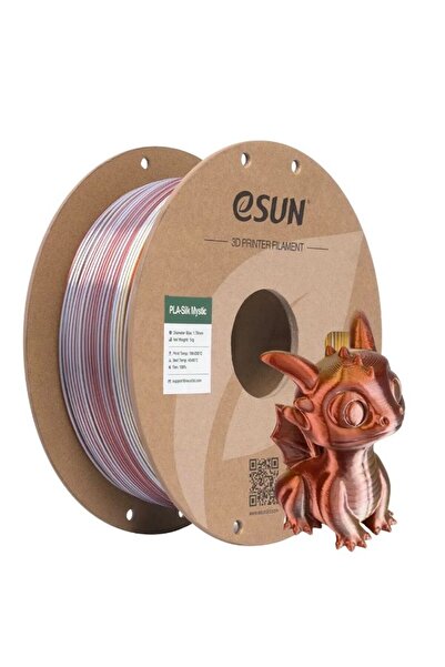 eSun Altın-Gümüş Bakır Silk Mystic Pla Filament 1.75mm. 1Kg - Teknoartshop