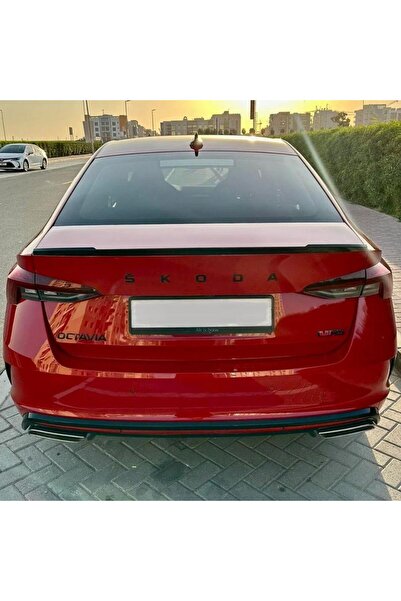 Carmind Skoda Octavia VRS Bagaj Üstü Piano Black Spoiler 2020-