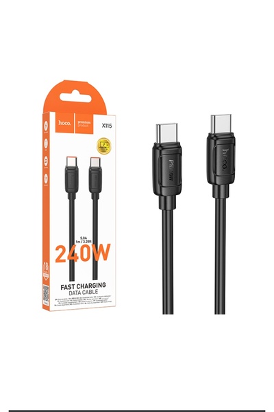 hoco. Charging Cable, USB-C, 240W, QC3.0, 1m