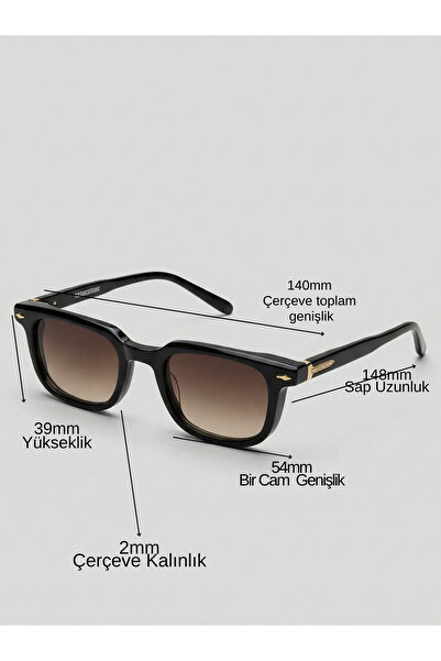 funeyes Miles Black Small Gradient Glass 47 Retractable Adult Smallest Size S...