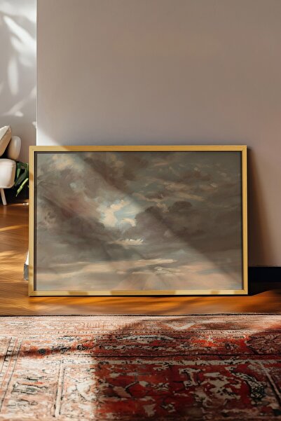 Postifull Vintage slika, poster u bež okviru, vintage zidni dekor