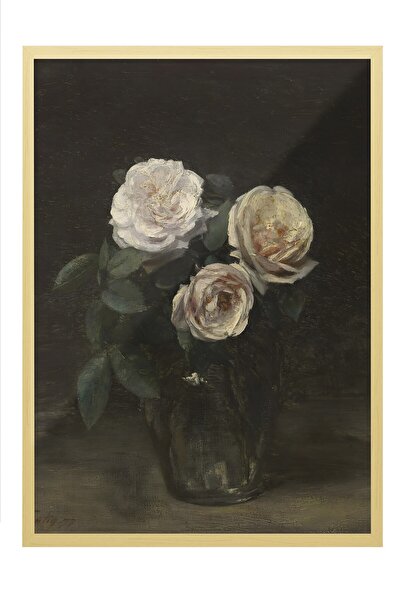 Postifull Vintage slika, poster u bež okviru, vintage zidni dekor