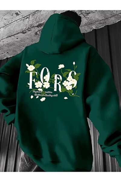 Flow touch Special Printed unisex Oversized / relaxed fit basic thick/fleece-...