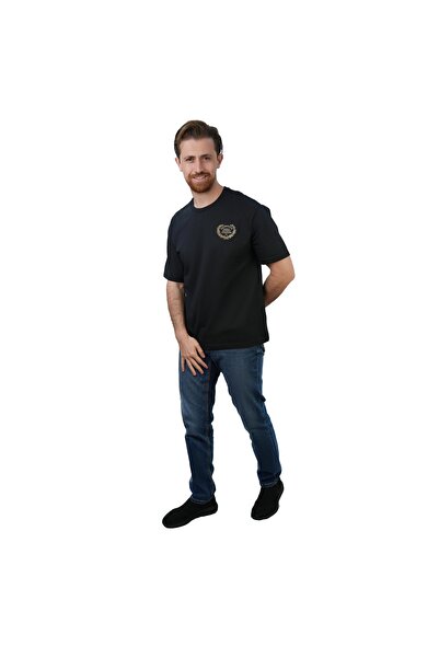 Giordano Men’s Relaxed Fit Printed Crew Neck Cotton Jersey Tee