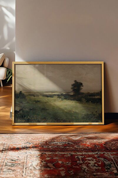 Postifull Tablou vintage, poster cu rama bej, decor de perete vintage