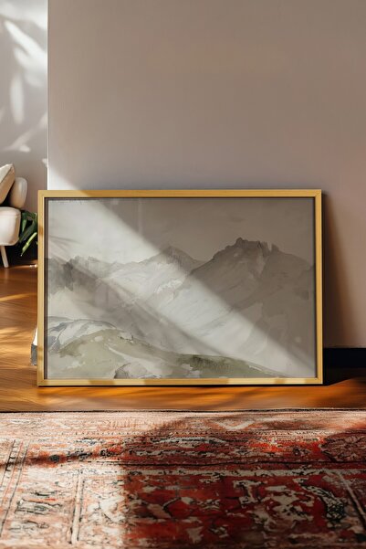 Postifull Tablou vintage, poster cu rama bej, decor de perete vintage