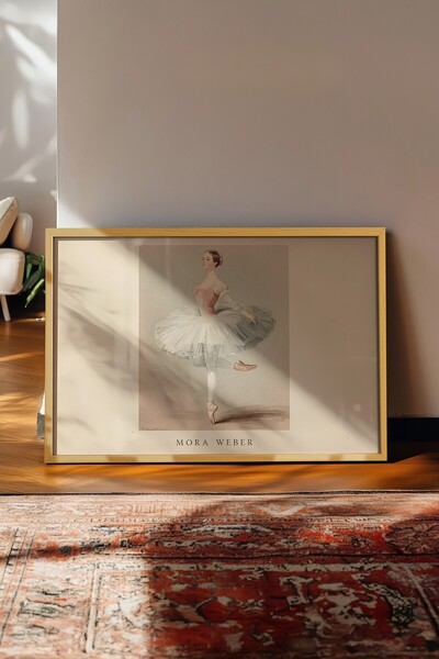 Postifull Vintage slika, poster u bež okviru, vintage zidni dekor