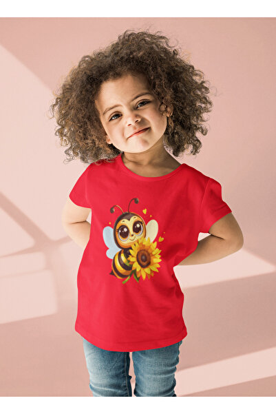 MG Ari Printed Cotton Crewneck Girls' T-Shirt