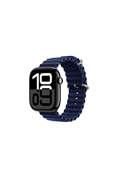 efura ساعة ووتش 10 مقاس 46 ملم متوافقة مع حزام السيليكون EFR KRD-75 - أزرق داكن