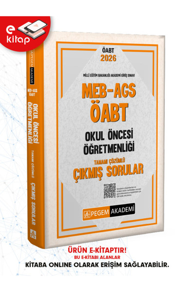 Pegem Akademi Yayıncılık 2026 MEB-AGS ÖABT Okul Öncesi Öğretmenliği Tamamı Çö...