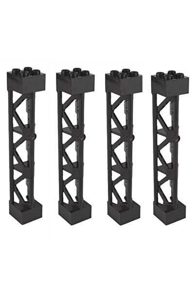 Choice10 4 قطع من قواعد البناء السوداء مزدوج الوجهين بنقاط 32*32، مناسبة للأب...
