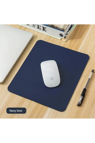 Choice7 19x23cm Navy blue Small PU mouse pad Non-Slip Gaming Desktop Mouse Pa...