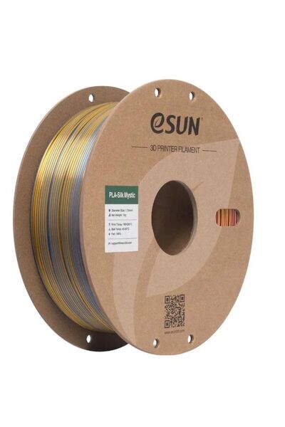 eSun Altın-Mavi-Mor Silk Mystic Pla Filament 1.75mm. 1Kg - Teknoartshop