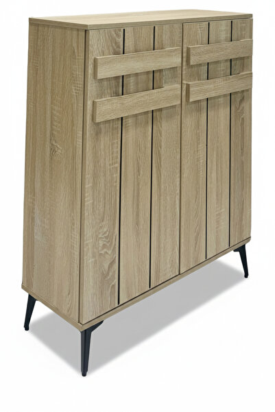 Generic Classic Modern Wooden Shoe Cabinet - 2 Doors (80x30x95 cm)