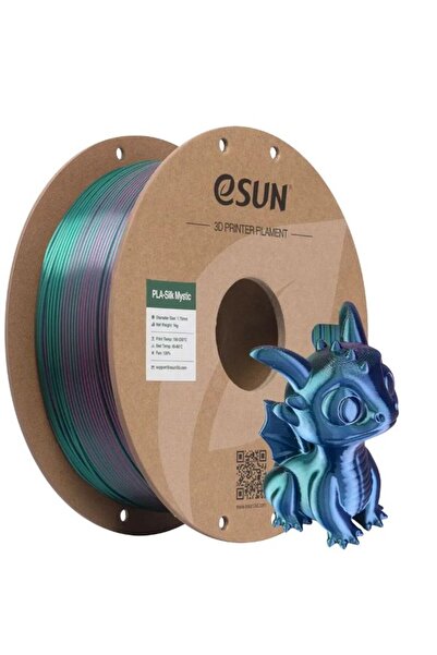 eSun Kırmızı-Yeşil-Mavi Silk Mystic Pla Filament 1.75mm. 1Kg - Teknoartshop